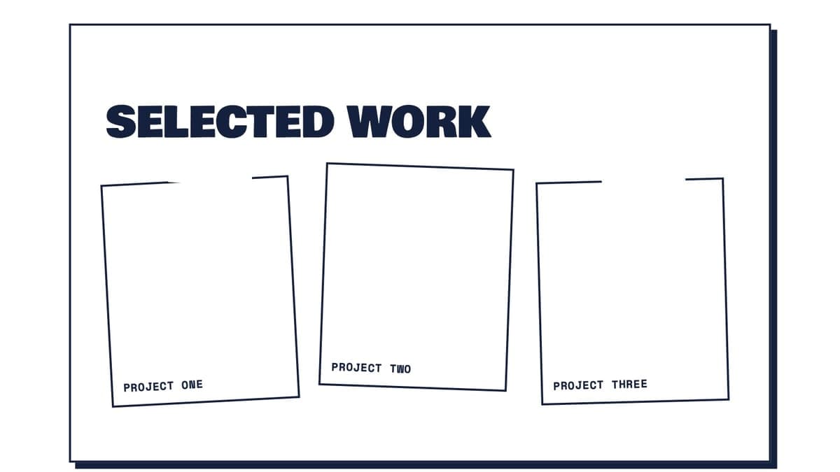 Storyboard v1, frame 3: three clippings on the table