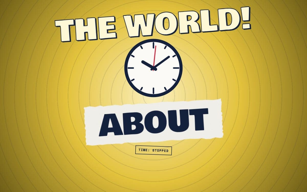 About: The World, time stopped (1st draft)